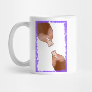 Crossed legs corgi Mug